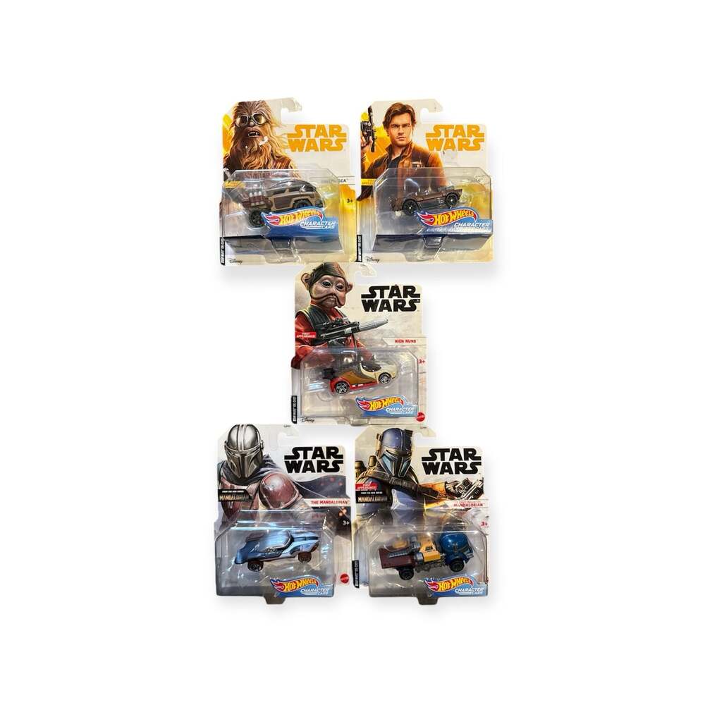 Hot Wheels Star Wars Character Cars Lot of 5